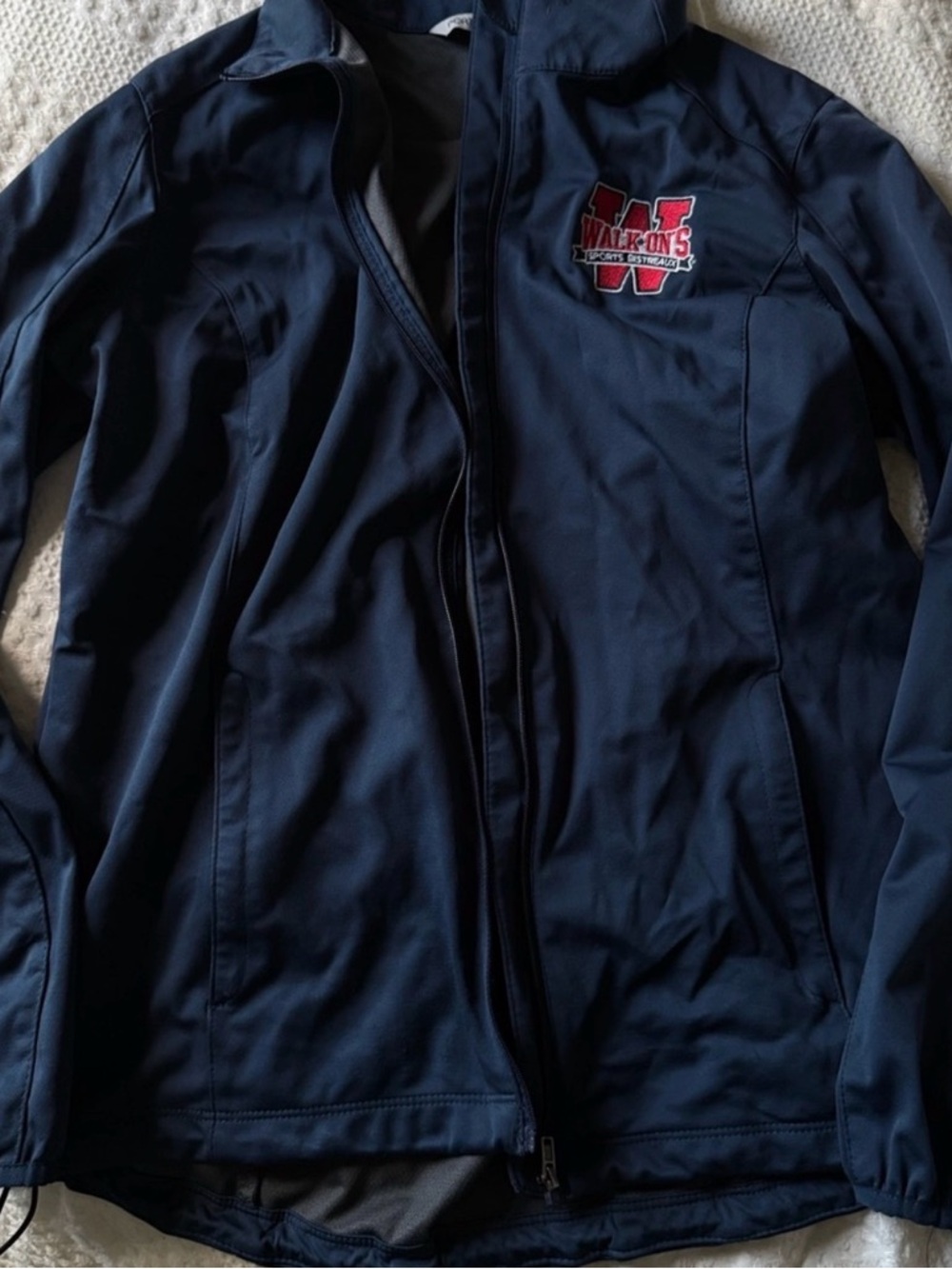 Navy Lightweight Full-Zip Jacket walk ons
